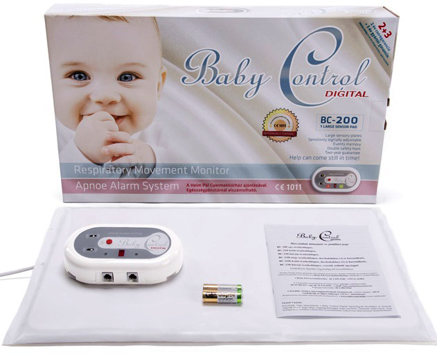 Monitor dychu Baby Control BC-200, s 1x1 senzorovou podložkou 
