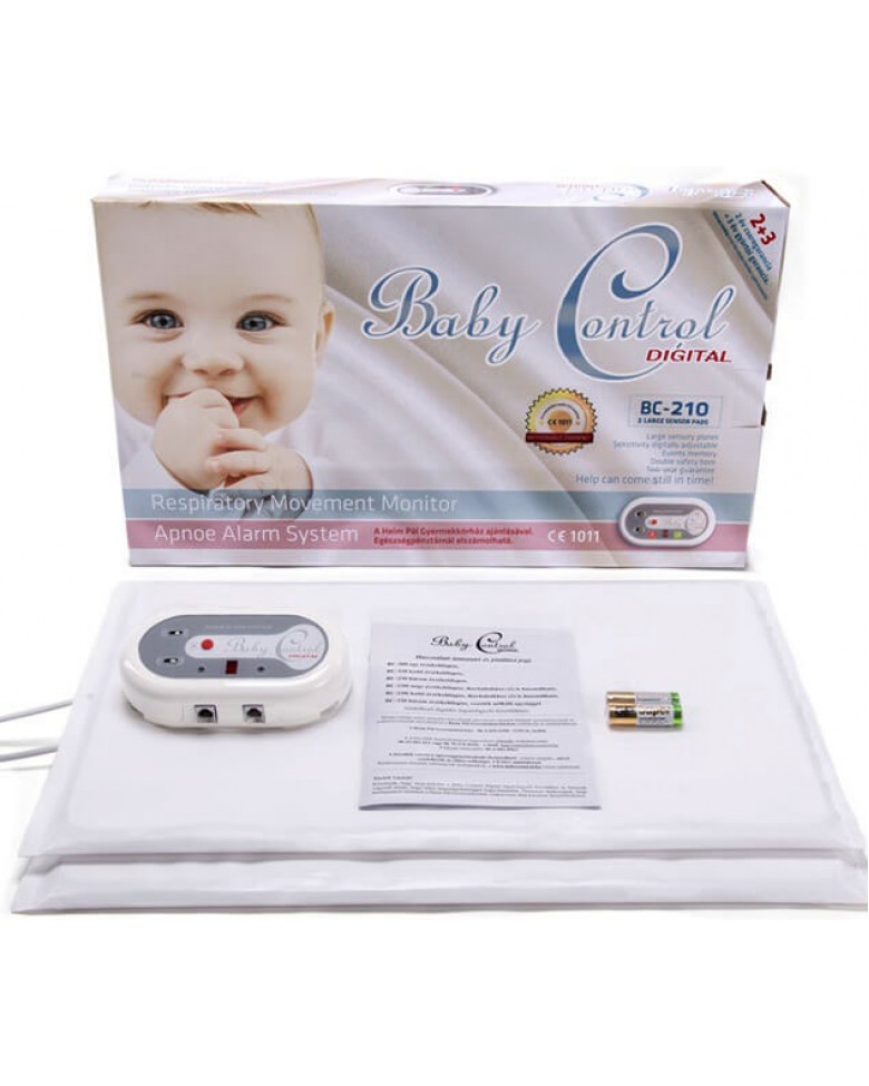 Monitor dychu Baby Control BC-210, s 1x2 senzorovými podložkami